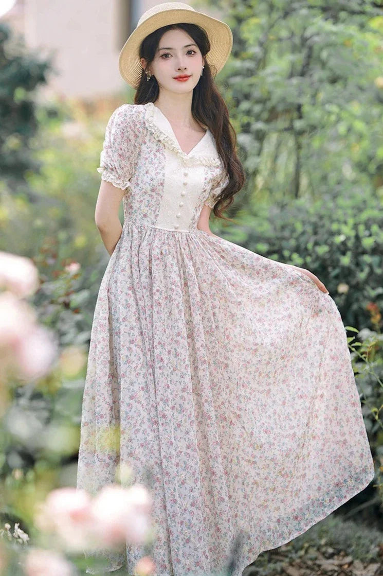 Willow Field Vintage Cottage Fairy Dress Cottagecore Aesthetic