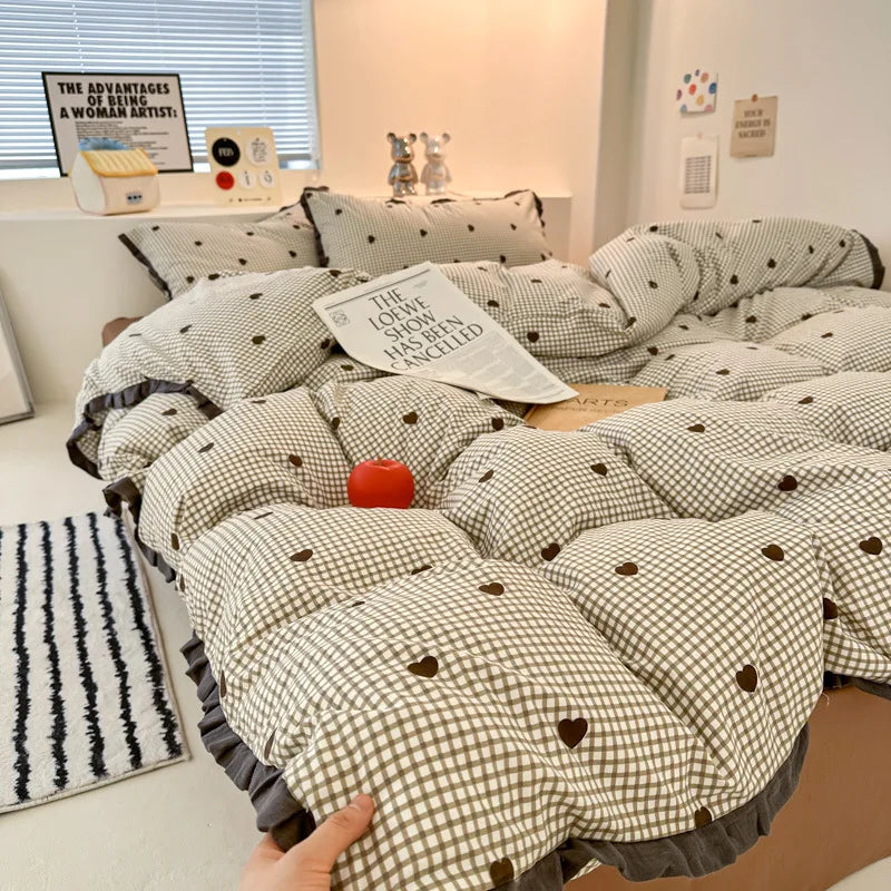 Korean Style Lace Bedding Sets