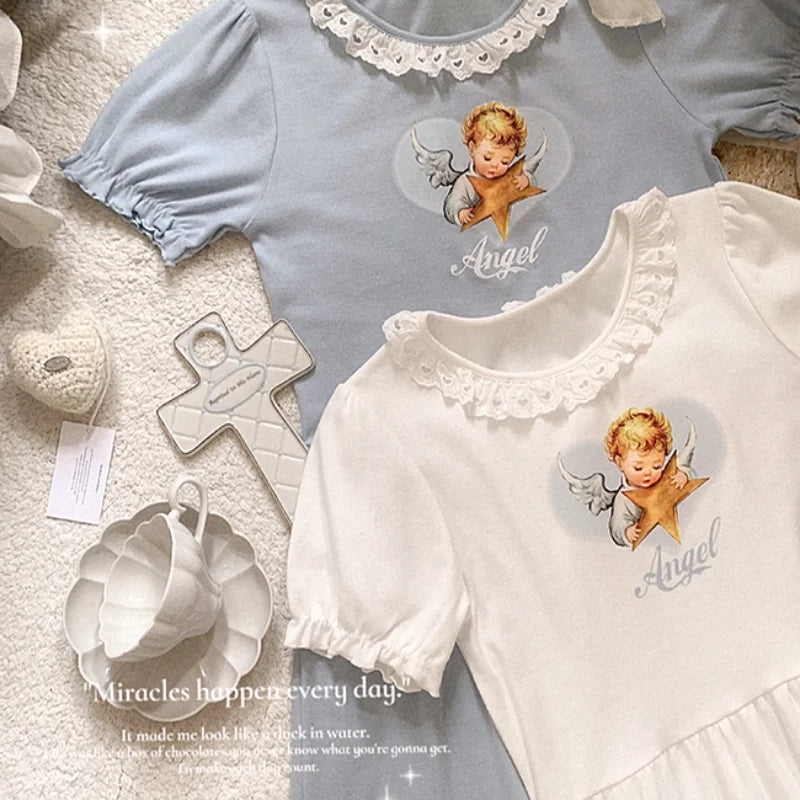 Blessed Babydoll Angelcore Dress