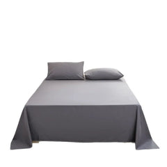 Solid Color Cotton Bed Sheet Single Double Mattress Covers Super Soft Queen King Bedspread Soft Bed Linen Home Decor