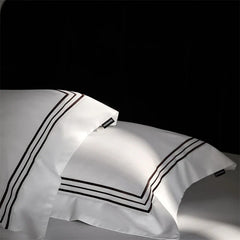1000TC Egyptian Cotton Solid Color Hotel Style Luxury Embroidery Bedding Set
