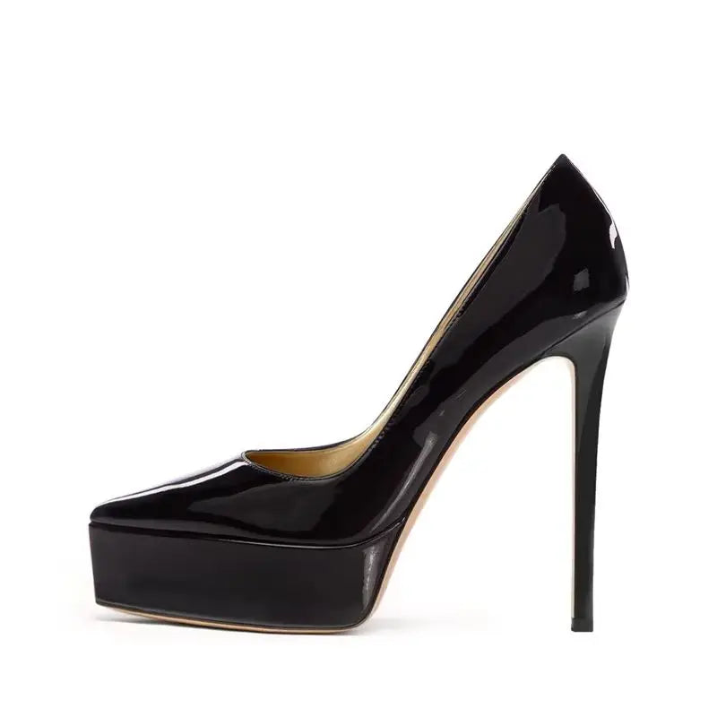 White Patent Leather Pumps