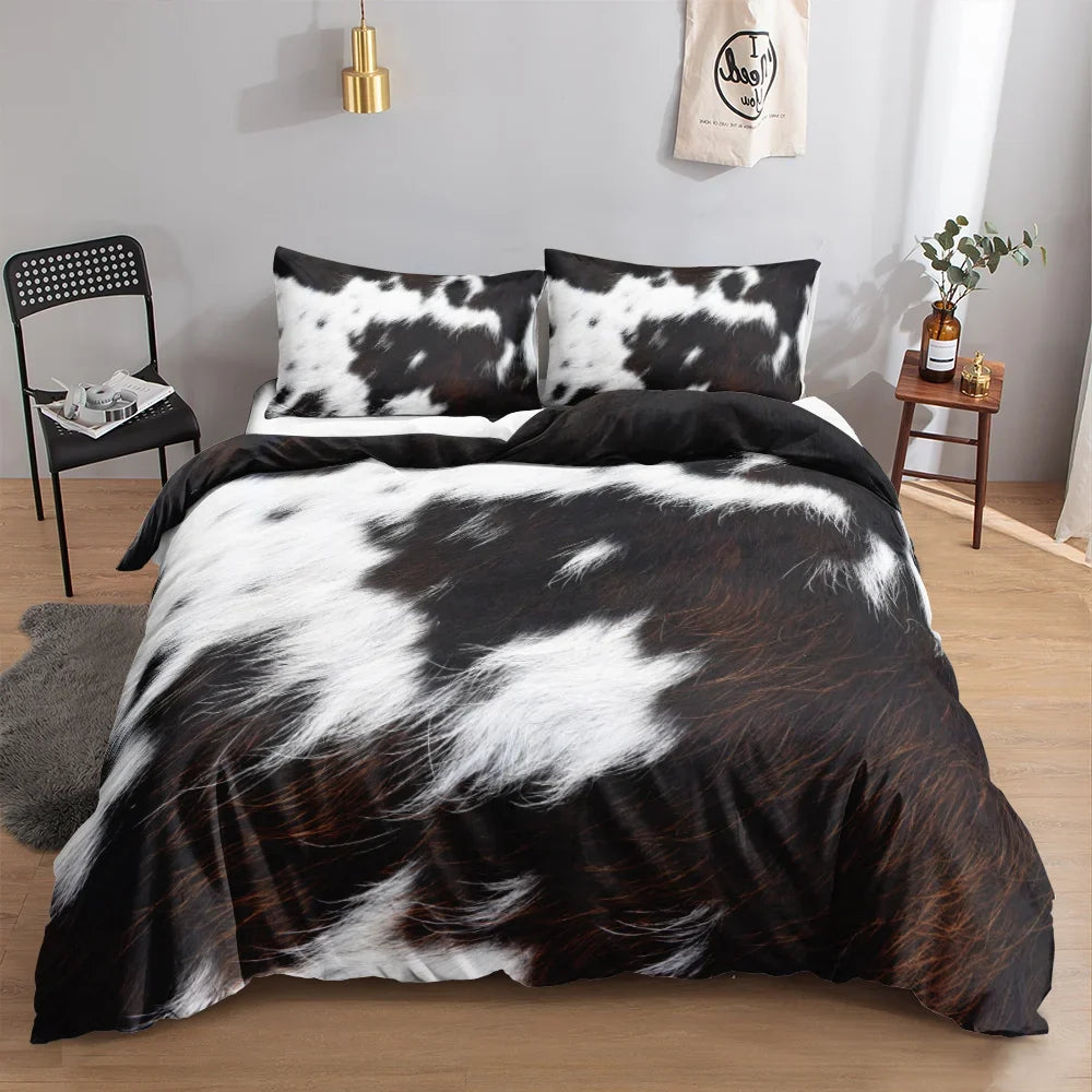 Cow Print Bedding Set