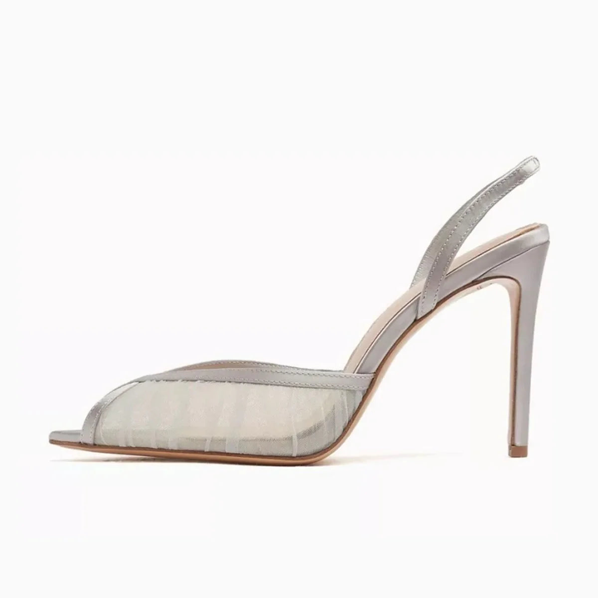 Black Mesh Pleated Banquet Shoes