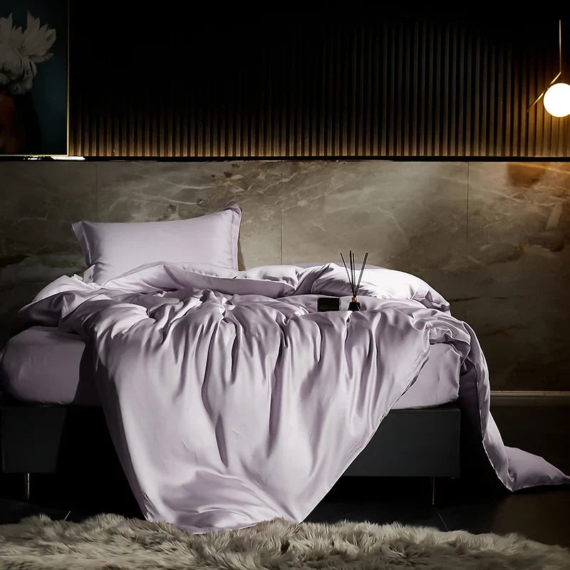 600TC Lyocell Bamboo Fiber Silky Cool Feeling Bedding Set