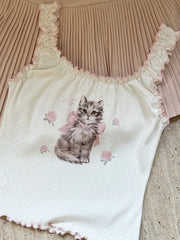 Sweet Kitten Coquette Crop Top