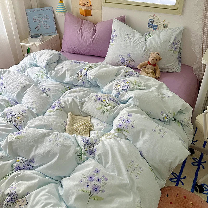 Korean Cute Girls Bedding Sets