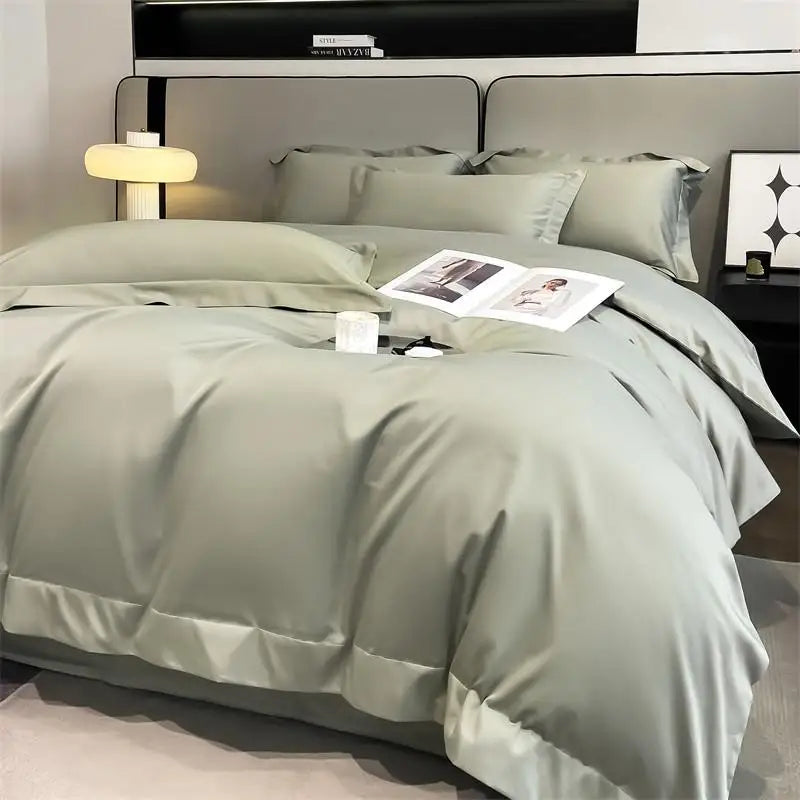 1000TC Egyptian Cotton Premium Solid Color Bedding Set
