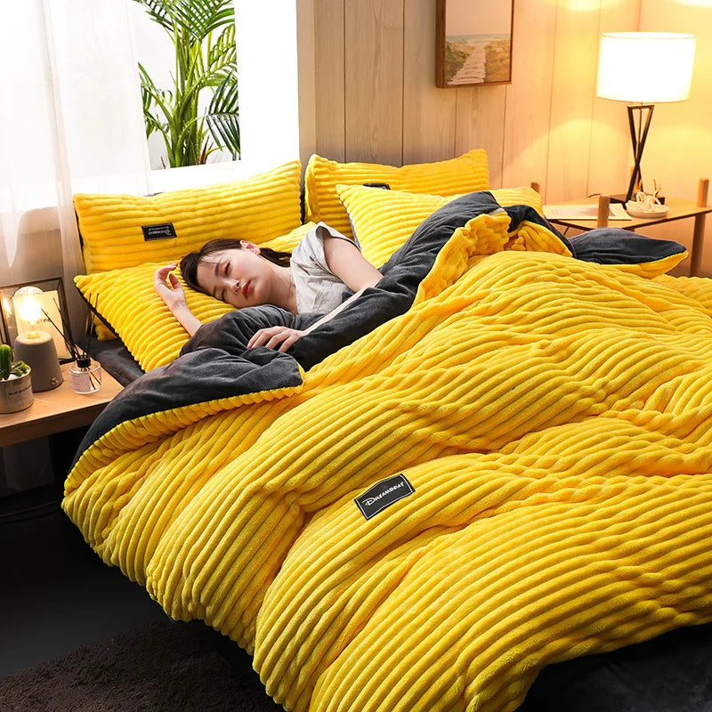 Winter Warm 3pcs Bedding Sets