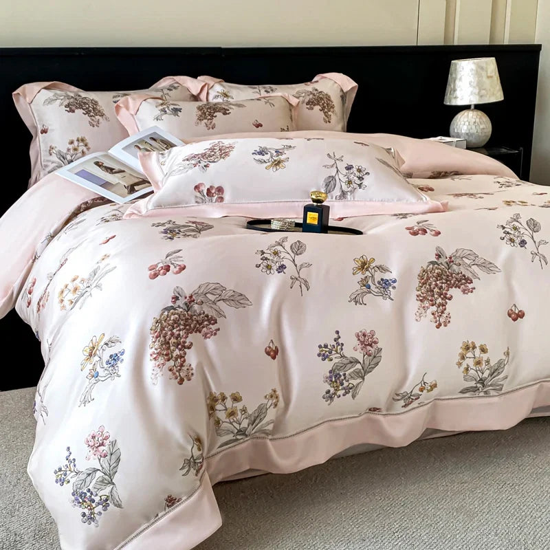 100% Lyocell Eucalyptus Fiber Soft Silky Cooling Bedding Set