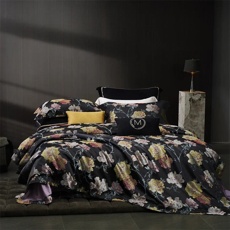 Luxury Floral Jacquard Bedding Set