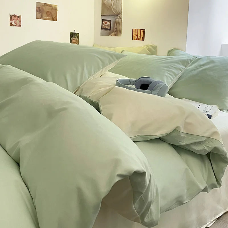 300TC 100% Cotton Sheet Set Full Size Home Bedding Set
