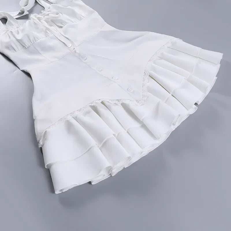 Whispering Winds Mini Wrap Charm Dress
