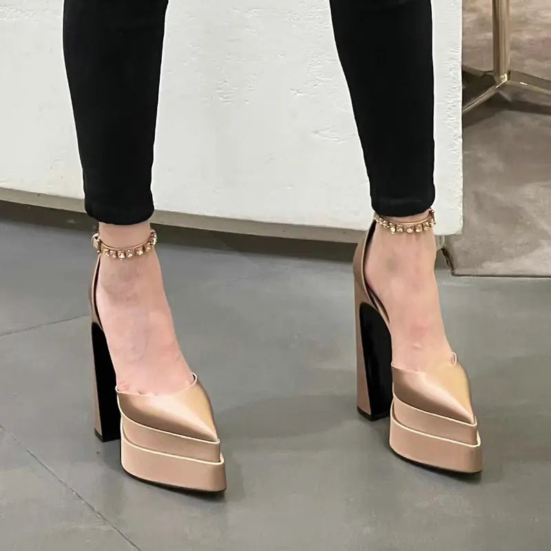 Water Platform Thick Heel