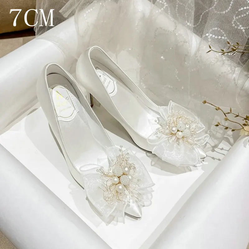 Sweet Bow Bridal Shoes