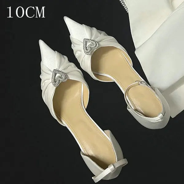 Heart Diamond-Bow High Heels