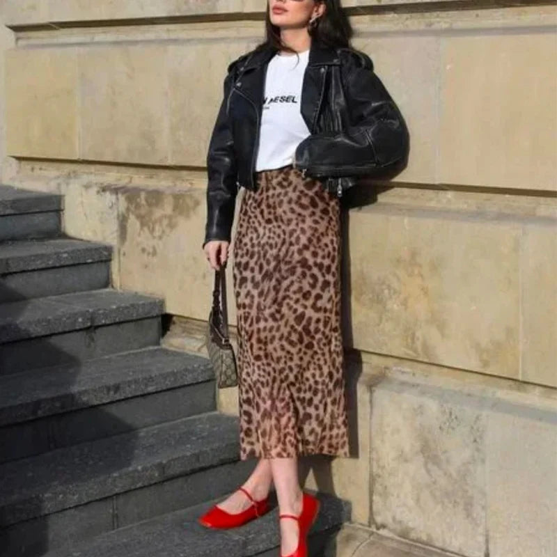 Fierce Instincts Printed Skirt