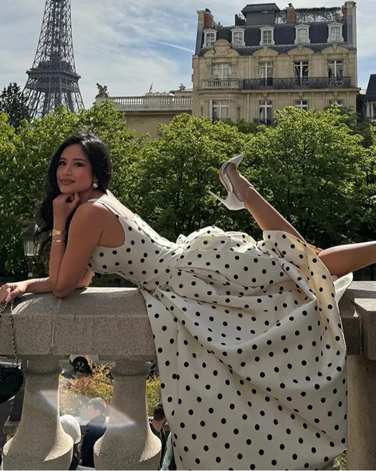 Amora Polka Dots Midi Dress