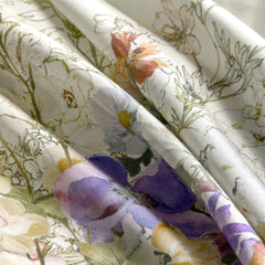 Flowers Prints Luxury Queen King Size Bedding Set