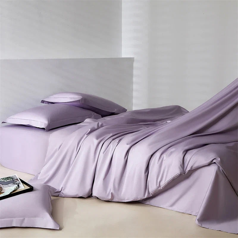 600TC Long Staple Cotton Luxury Solid Color Hotel Style Bedding Set