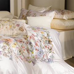 Luxury 1000TC Egyptian Cotton Flowers Prints Bedding Set
