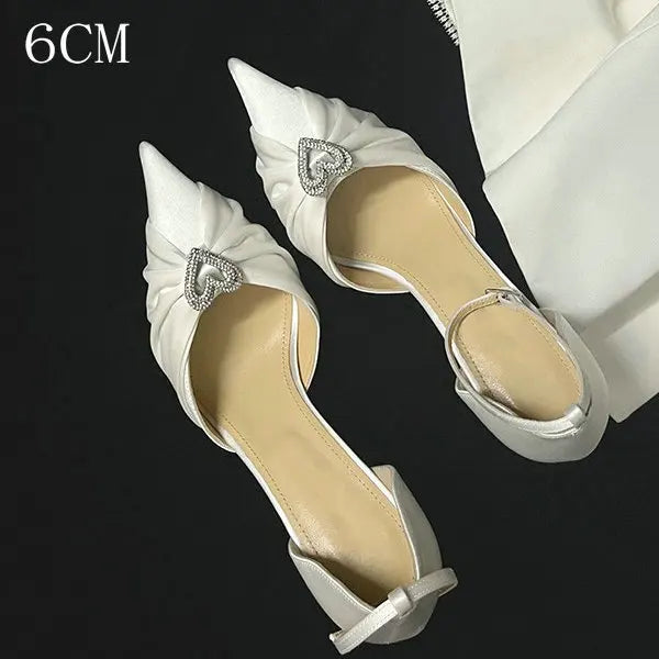 Heart Diamond-Bow High Heels