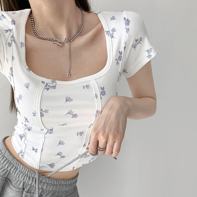 Shea Floral Crop Top