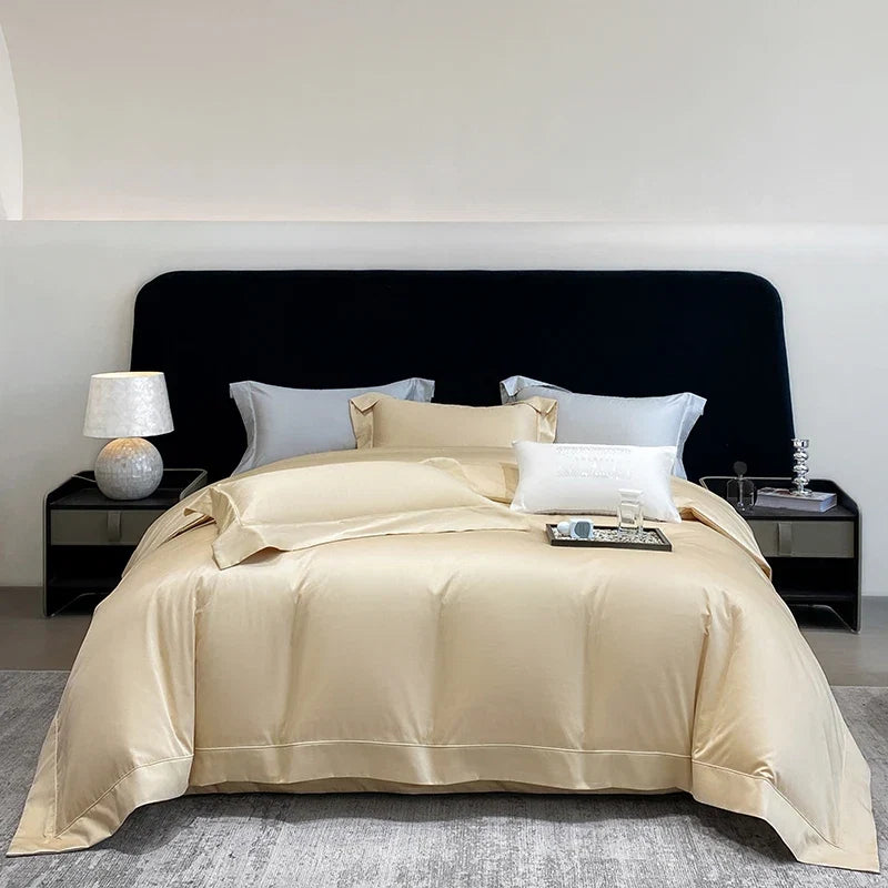 600TC Egyptian Cotton Luxury Solid Solor Hotel Style Bedding Set