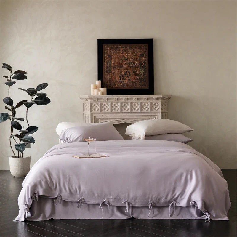 Vintage French Style Sandwashed Lyocell Bedding Set