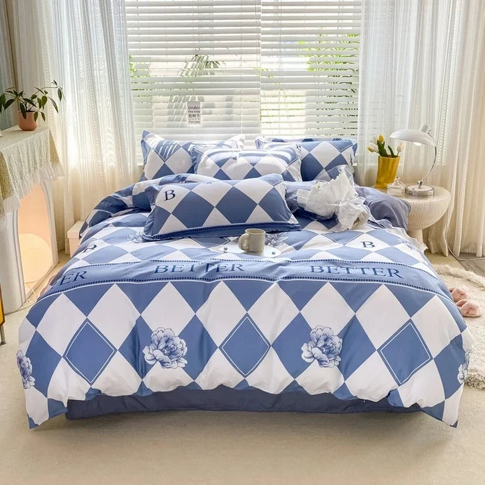Fall Nordic Style Duvet Cover 1 PCS Double Bed Quilt Cover Minimal Comforter Covers for Queen King Twin Size Bed No Pillowcases