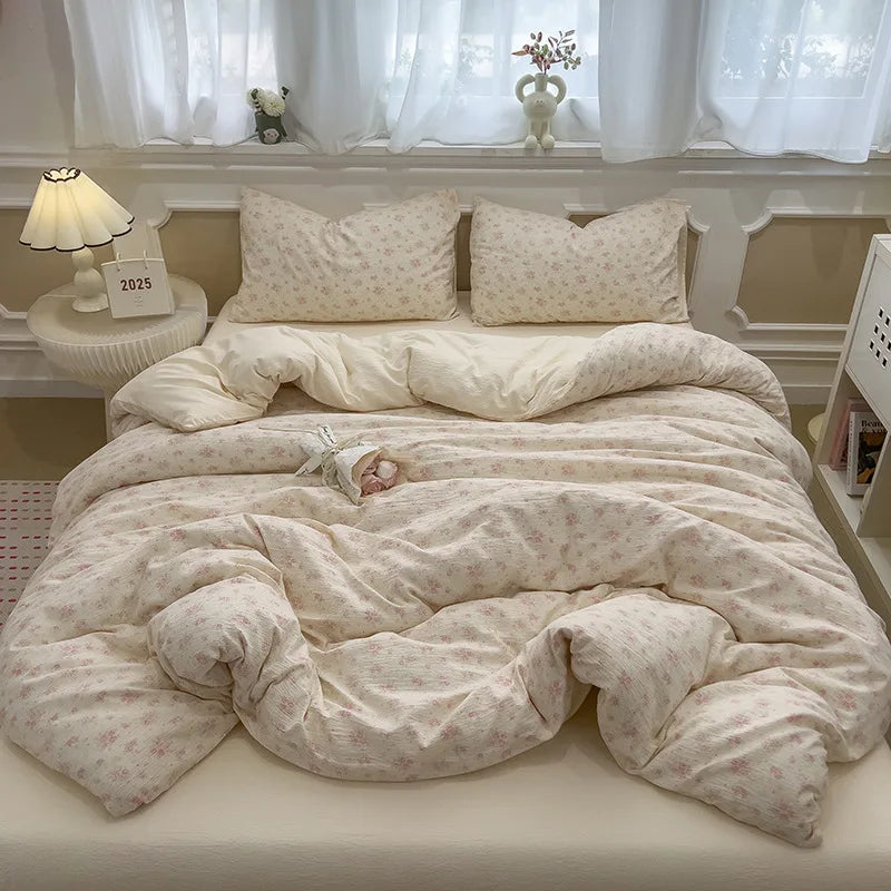 Korean Double Layer Gauze Bedding Set