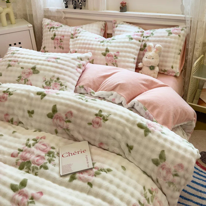 Winter ThickWarm 4pcs Bedding Set