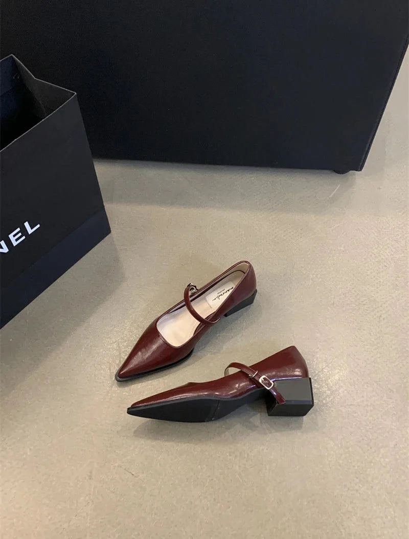 Keely Retro Pointed Toe Pumps