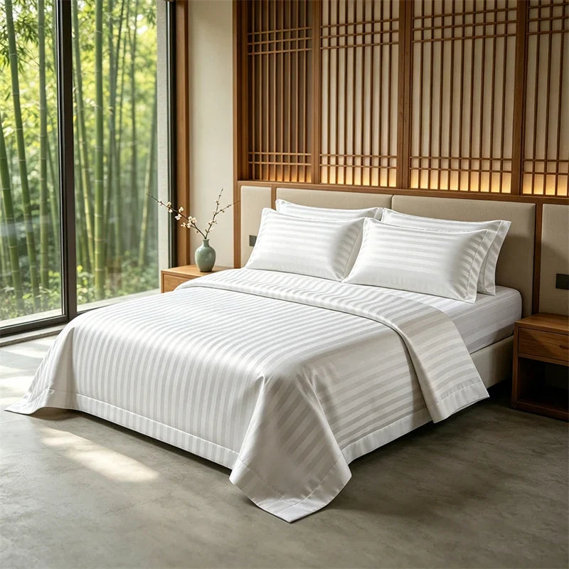 4Pcs Hotel Luxury 100% Cotton Bedding Set