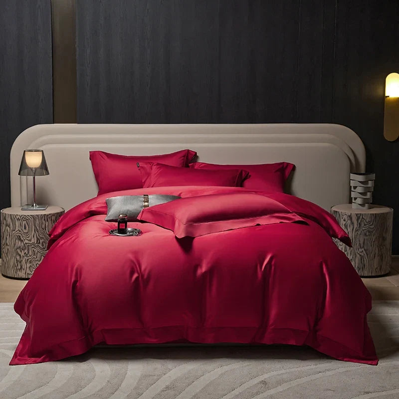 Luxury 1400TC Egyptian Cotton Soft Silky Black Bedding Set