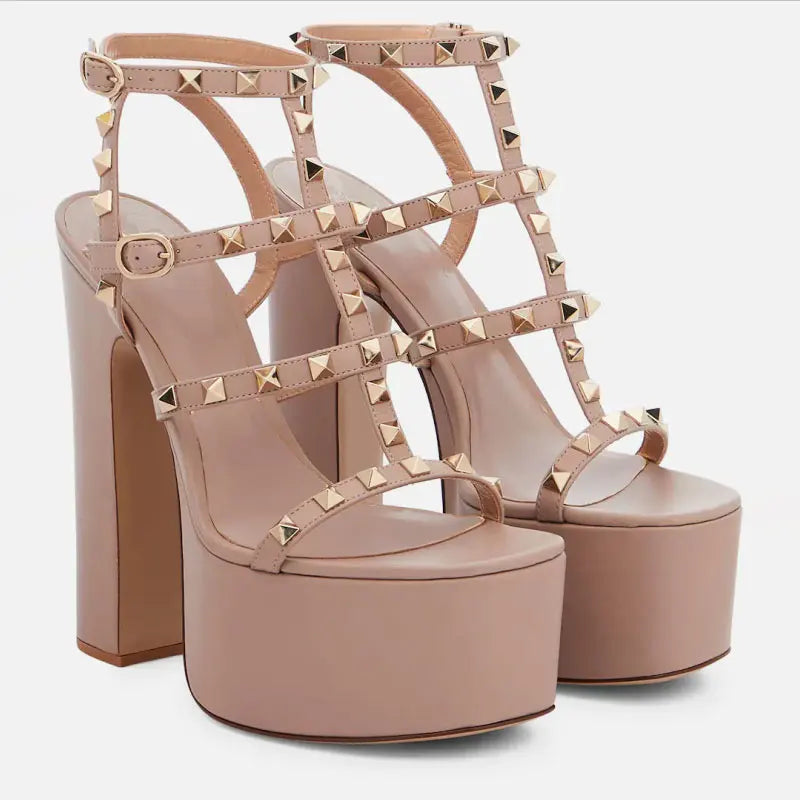 Open-Toe Thin Belt Waterproof Platform Super High Sexy Sandals