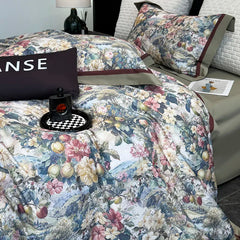 1000TC Egyptian Cotton Luxury Digital Printing Queen King Size Bedding Set