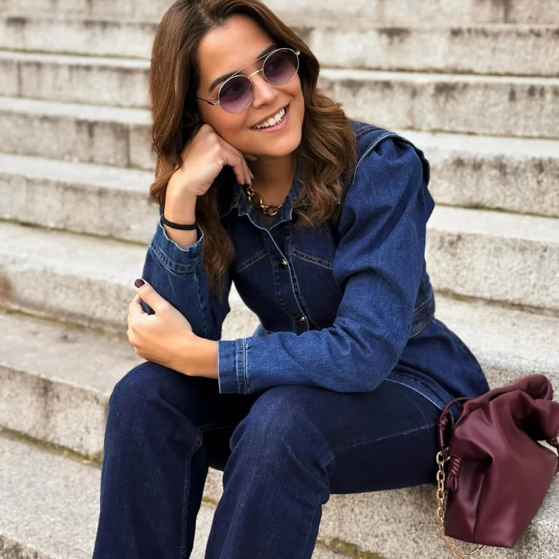 Darian Denim Jacket Pants Set
