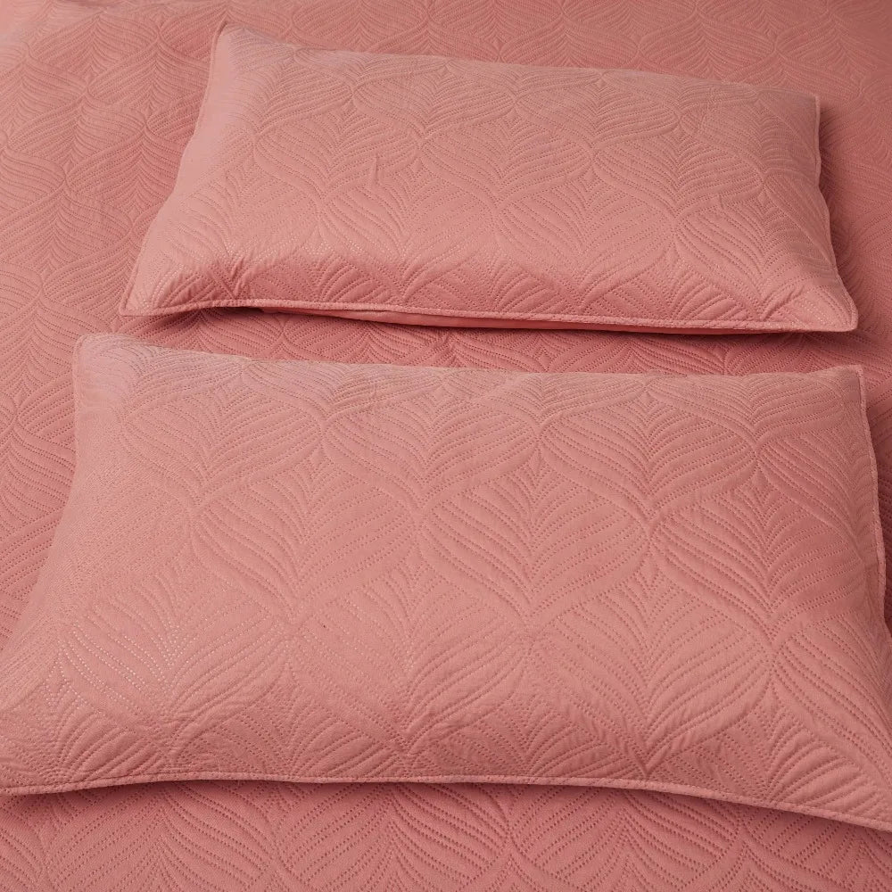 3pcs Luxury Quilted Microfiber Bedspread Coverlet Bedding Set