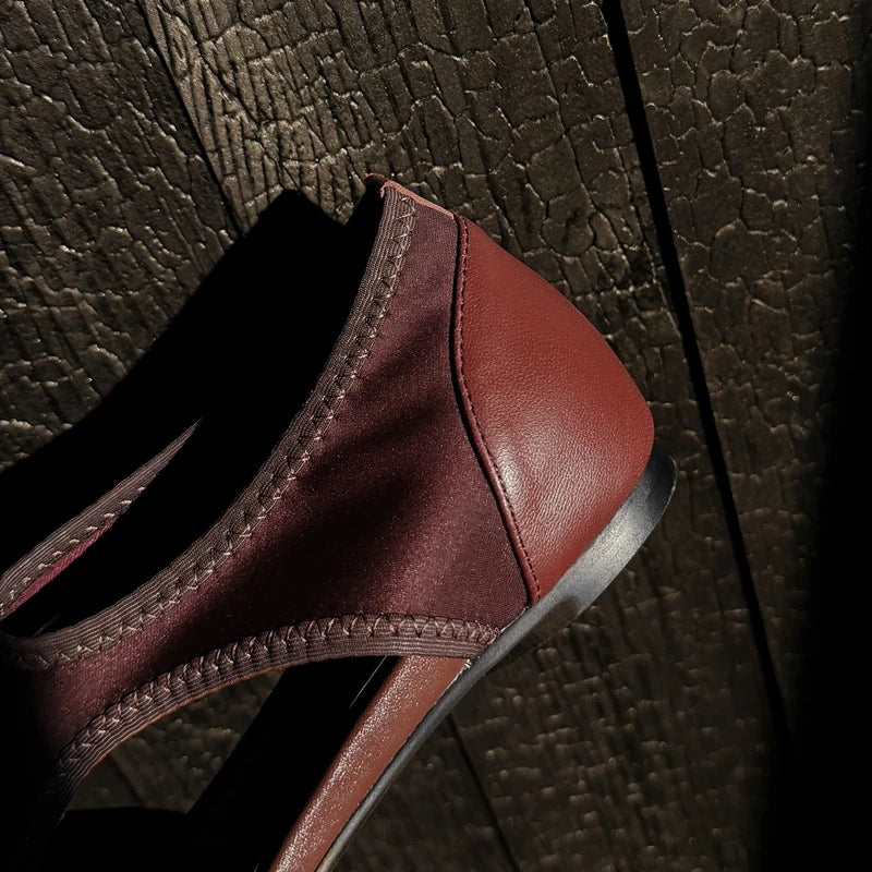 sheepskin pine buckle comfortable mid Heel