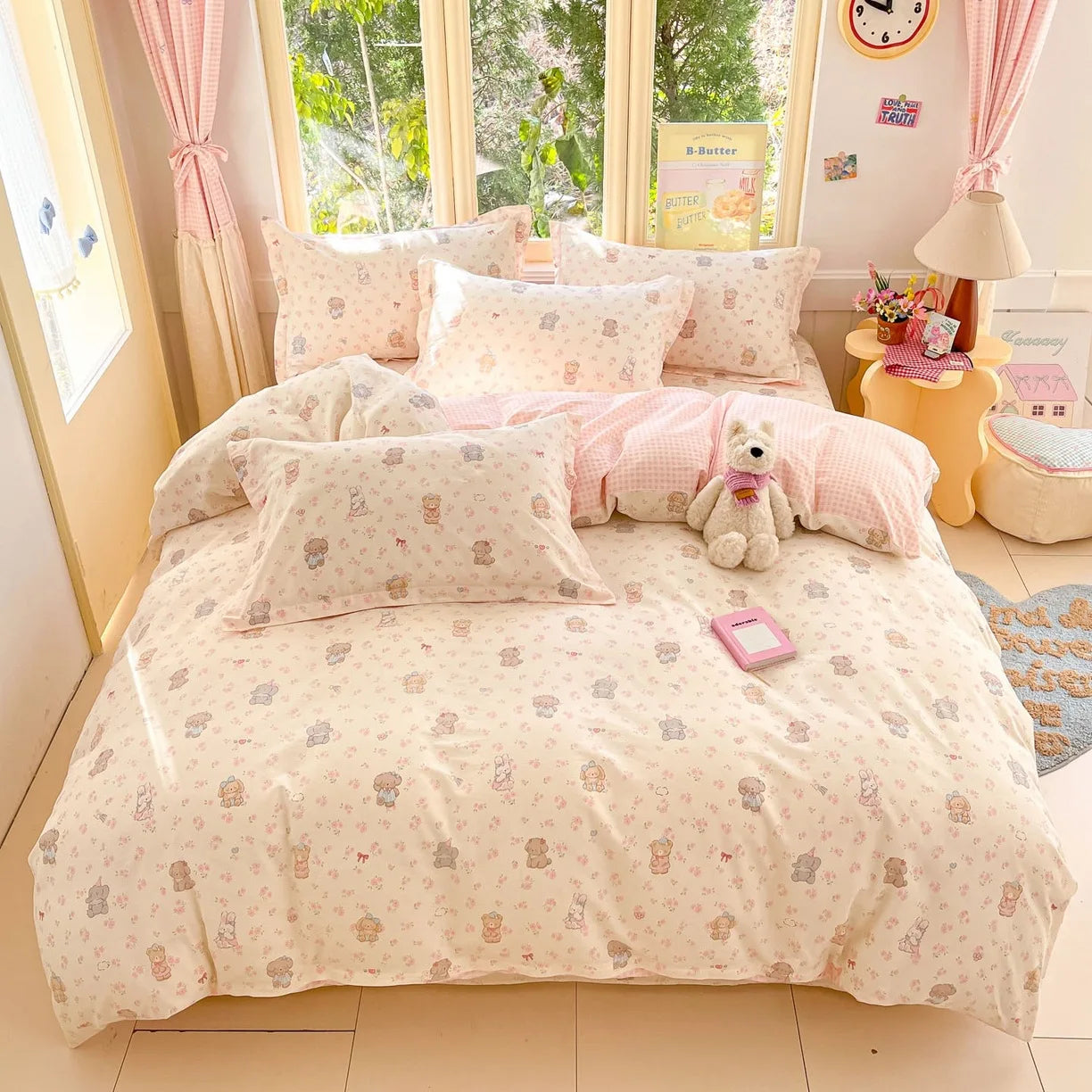 Cartoon Print 100% Cotton Bedding Sets