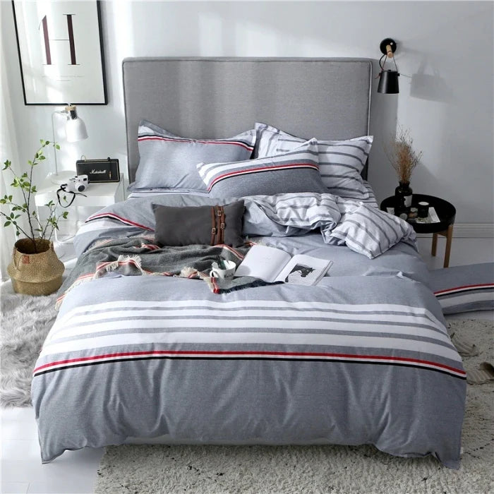 Simple Printed Duvet Cover Single Bed Quilt Cover Geometric Pattern Queen King Size One Comforter Cover Without Pillowcases