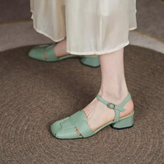 sheepskin middle Heel