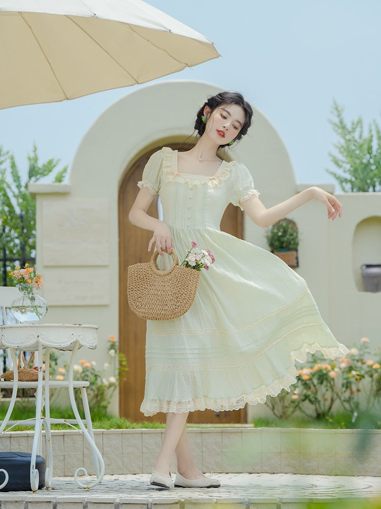 Cozy Garden Cottagecore Dress