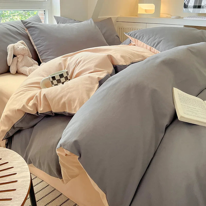 300TC 100% Cotton Sheet Set Full Size Home Bedding Set