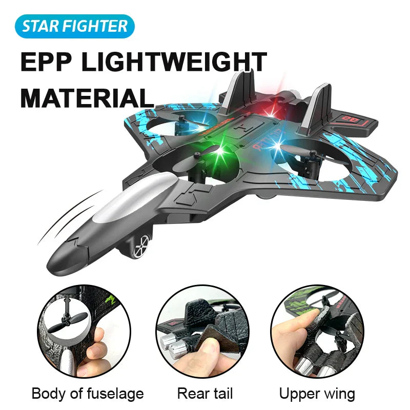 Fighter Stunt Remote Control Foam Jet Plane