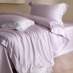 Elegant Lace Embroidery Luxury Bedding Set