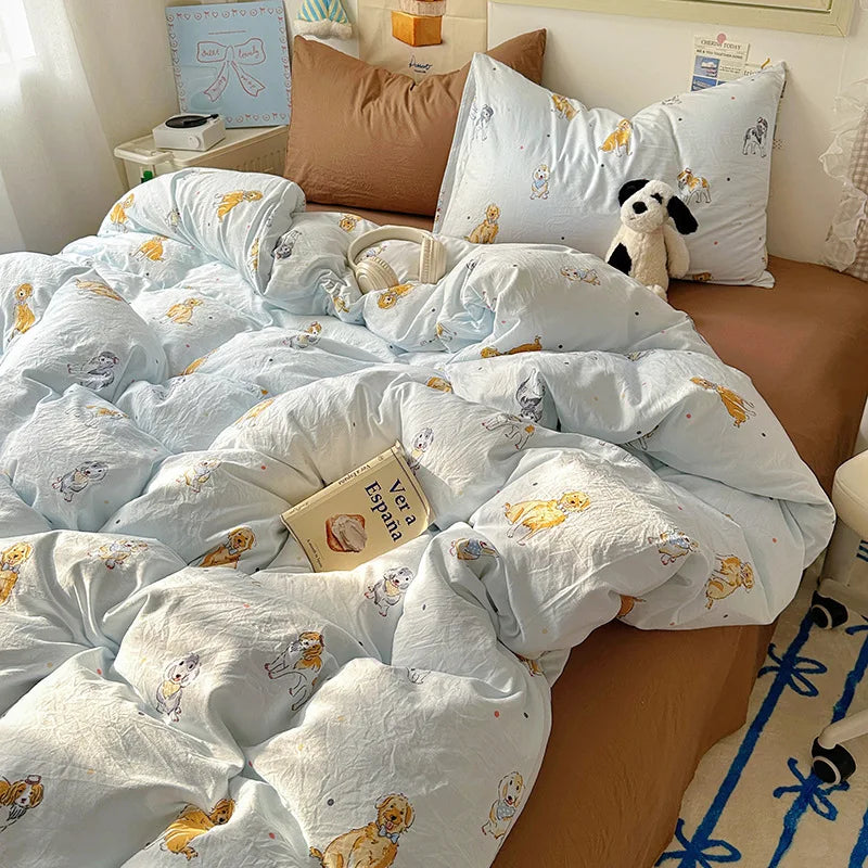 Korean Cute Girls Bedding Sets