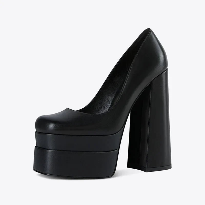 Extra Large Size Platform High-Heeled Shoes