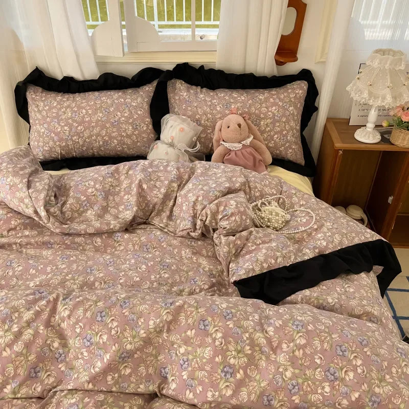 French Floral Bedding Set